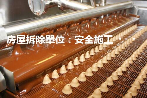 房屋拆除單位：安全施工，責任至上